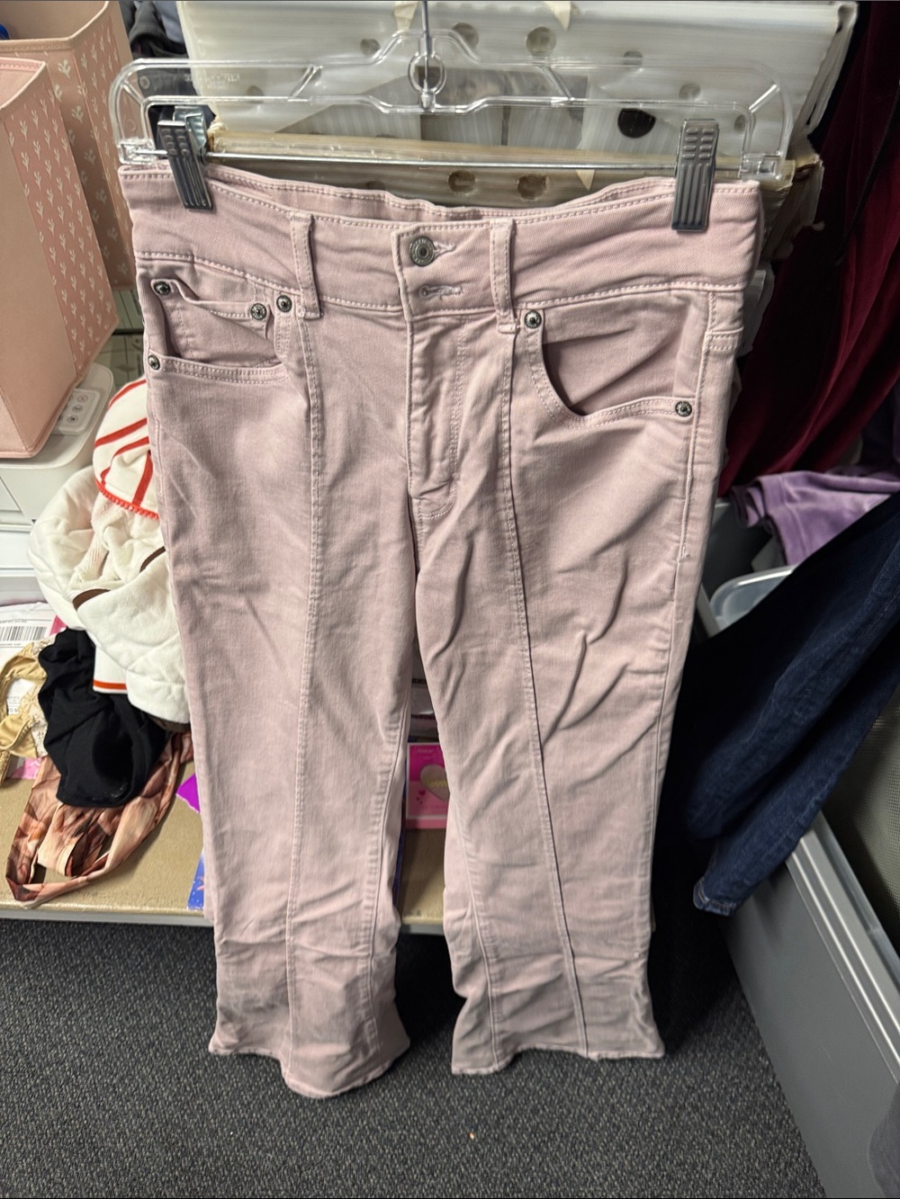American eagle super hi-rise flare jeans 6 long // 0925114